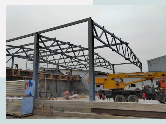 Строительство цехов в Ачинске