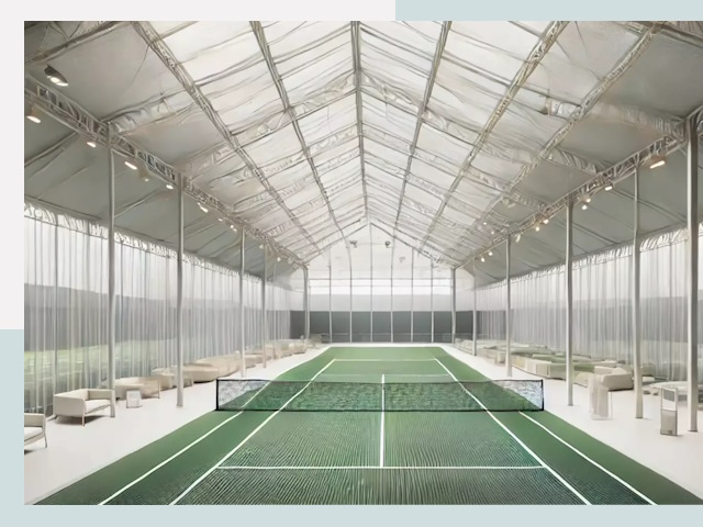 Строительство теннисных кортов в Ачинске