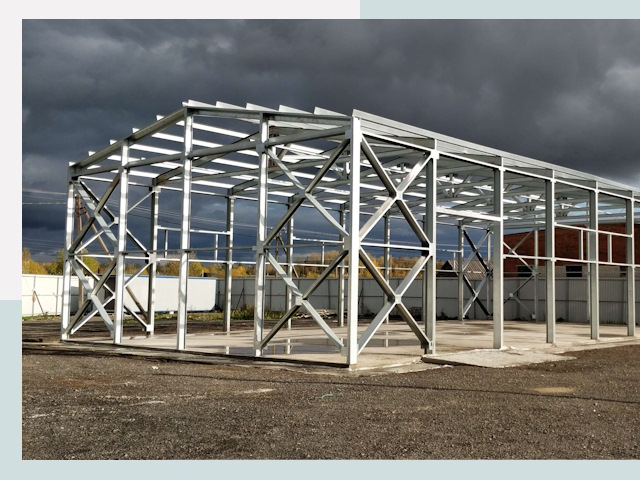 Двускатные ангары в Ачинск от 608 руб. за квадрат