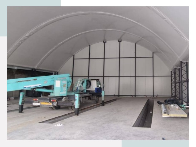 Внутреннее оснащение ангаров в Ачинске