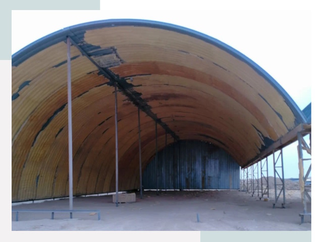 Реконструкция ангаров в Ачинске